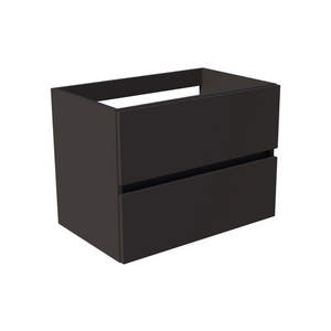 Mueble de Baño Suspendido City con 2 Cajones, Base Mate Antracita, 70 cm - Product Image 1