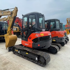 รถขุดตีนตะขาบ Kubota U55 มือสองจากญี่ปุ่น แท้ 5 ตัน พร้อมบุ้งกี๋  เครื่องยนต์และปั๊ม Kubota ได้รับการรับรองมาตรฐาน EPA และ CE มีจำหน่าย - Product Image 2