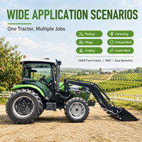 Tractor 4x4 Modelo Popular LAWNIO con Salidas Hidráulicas Dobles, Operación Multipropósito para Grandes Operaciones Agrícolas