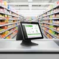 SDK - Terminal Punto de Venta con Pantalla Táctil Inteligente de 15.6 Pulgadas, Dispositivo de Punto de Venta para Minoristas, Caja Registradora, Sistema de Punto de Venta Todo en Uno