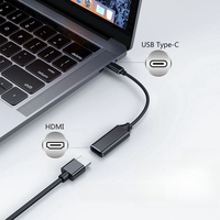 Câble et adaptateur Type-C tressé en nylon haute vitesse pour 4K 60Hz/30Hz pour ordinateur portable, moniteur, téléviseur, iPad
