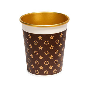 Vasos de Papel Desechables con Recubrimiento Dorado, 201-300 ml, Resistentes al Calor, para Bebidas Calientes y Fiestas - Product Image 5