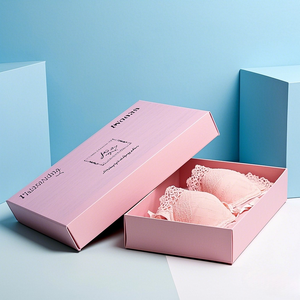 Cajas de embalaje de regalo de papel elegantes de lujo para sujetador de mujer, lencería para ropa íntima y conjuntos de ropa interior, excelentes conjuntos de Bragift - Product Image 4