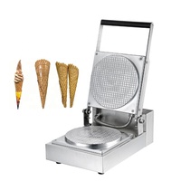 Machine à gaufres facile à nettoyer, machine à cornets de crème glacée, machine à cornets croustillants pour crème glacée