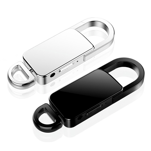 QZT Smart Key Chain Mini Digital Dictaphone with Voice Activation Noise Reduction MP3 Audio Recording