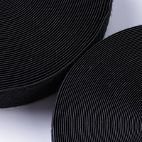 Bandes auto-agrippantes en nylon double face personnalisées, écologiques, imperméables, ignifuges, noires, amovibles, pour la fixation de vêtements
