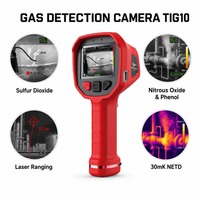 Caméra de détection de gaz haute sensibilité 30mK TIG10 640x512 IR pour la détection de fuites de CH4, SF6, NH3, 0,86 kg, IP67, avec laser, boussole, WiFi et fonction de sauvetage