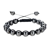 8M Hématite Pierre Aromathérapie Huile Essentielle Diffuseur Tressé Tissé Réglable Naturel Pierres Précieuses Perles Cristal Bracelet