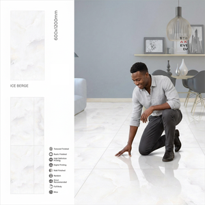 Wholesale Lahn Crema 600x1200mm High Glossy Porcelain Ceramic Floor Tiles - Product Image 2