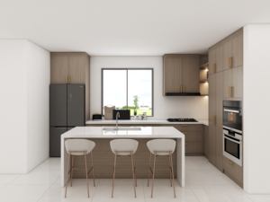 Juego de Gabinetes de Cocina de Diseño Moderno en Madera con Acabado Brillante, Pre-Ensamblados, Venta al por Mayor desde Guangdong - Product Image 6