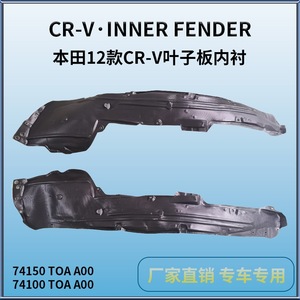 Guardabarros Delantero para Honda CR-V 2012 2013 2014, Repuesto de Plástico Negro, HD66037 - Product Image 2