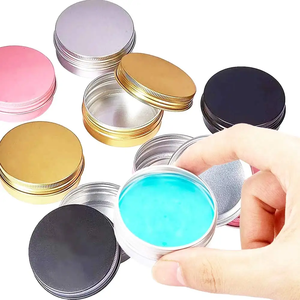 Envase de lata de bálsamo labial redondo de aluminio pequeño personalizado muestra gratis al por mayor con tapas de rosca - Product Image 6