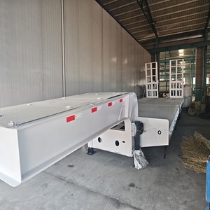 Semi-remorque surbaissée haute résistance à 6 essieux, capacité de transport de 60, 80, 100 tonnes, pour le transport de marchandises - Product Image 5