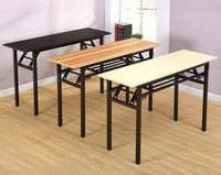 Bureau de direction moderne et table pliante pour les conférences de bureau Mobilier de bureau commercial en bois pour les réunions et les événements