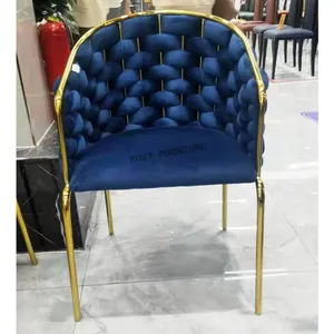 Factory Direct Hot Sale Indoor Knit Chair Customized Comfortable Dining Chair