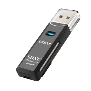 USB 3.0 Card Reader For TF SD Camera Memory Card High Speed Transmission Multifunctional Two in One Mini Generic