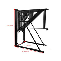 Custom Swing Arm Rug Display Rack