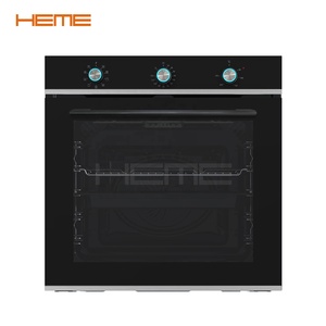 New 74L Built-in Oven with 60cm Knob Control Class a Energy Efficient Black Wall Oven for Pizza Cooking - Product Image 1