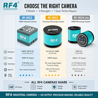 Nouvelle caméra numérique RF4 RF-2KC/2KC3/2KC8, sortie 2K 1080P 60FPS, 8 lignes mobiles qualité 4K, pour soudage et réparation de circuits imprimés
