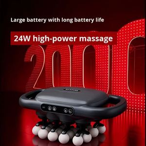 Masseur fascial sans fil rechargeable à têtes multiples pour le corps entier, vitesse réglable avec fonction musicale pour la relaxation musculaire - Product Image 4