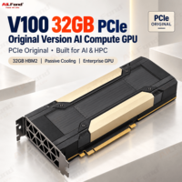 V100 32gb Pcie untuk Workstation GPU Memori Video HBM2 Antarmuka 4096 bit
