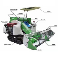 Moissonneuse automatique Batteuse Mini Combiner Riz Paddy Récolte Blé Cutter Batteuse Reaper Harvester Machine Pour La Ferme
