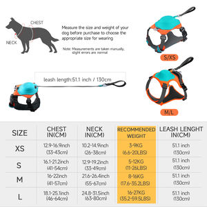 KINYU nuovo brevetto tutto in uno Auto-Lock No-Pull imbracatura ibrida per cani con guinzaglio retrattile imbracatura al guinzaglio retrattile gilet al guinzaglio per cani - Product Image 6