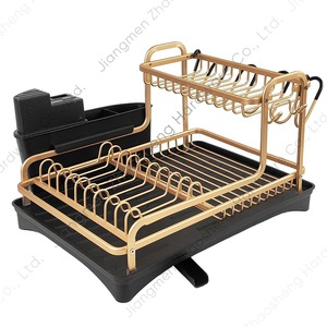 Escurridor de Platos con Bandeja de Aluminio y Hierro de Secado Rápido para Encimera de Cocina Cuadrado - Product Image 5