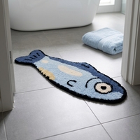 Tapis moderne en polyester doux à motif abstrait, antidérapant, lavable et écologique pour chambre d'enfant