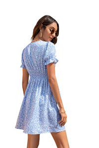 MOTE-ZC243 de algodón con manga abombada para mujer, vestidos sexis negros con volantes y manga corta para verano, <span class=keywords><strong>2022</strong></span> - Product Image 6