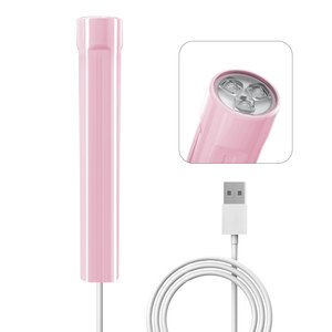 2025 New Mini UV LED 2-in-1 xách tay không dây/không dây Nail đèn <span class=keywords><strong>LCD</strong></span> hiển thị màn hình cảm ứng flash chữa Silicone đầu cho móng tay - Product Image 6