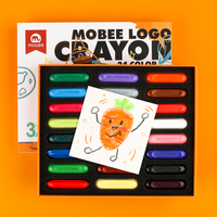 MOBEE P021B6 – Lot de 12 crayons de couleur de haute qualité pour enfants, idéal pour le dessin et la peinture