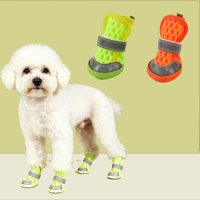 Chaussures d'été classiques pour chien, confortables, respirantes, réglables et réfléchissantes pour la chaussée chaude et les activités extérieures – Offre spéciale