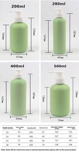 Confezione cosmetica Eco Friendly 200ml 280ml 400ml 500ml vuota HDPE bottiglia di colore verde smerigliato - Product Image 4