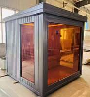 Sauna extérieur le plus vendu en Europe et en Amérique, en bois de cèdre canadien, salle de vapeur sèche