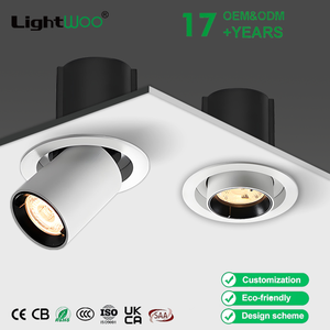 ไฟสปอตไลท์แบบปรับมุมได้ ดีไซน์ทันสมัย ยืดหดและหมุนได้ ใช้หลอด LED เหมาะสำหรับร้านขายเครื่องประดับ โรงแรม ผนังตกแต่ง  โคมไฟอะลูมิเนียม - Product Image 2