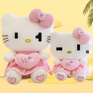 Anime <span class=keywords><strong>Kitty</strong></span> Knuffels Groothandel Bloemstuk Decoratie Valentijnscadeaus Beste Cartoonfiguur Pluche Speelgoed voor Meisjes Kinderen - Product Image 2