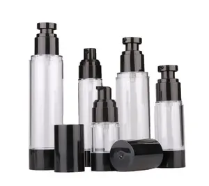 Cosmetische Containers Transparant 120Ml Airless Fles Met Pomp Voor Foundation