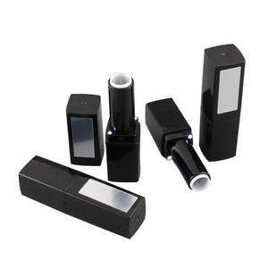 Trong Kho Sáng Bóng Sang Trọng 12.1Mm Hình Vuông Màu Đen Rỗng Son Môi Ống Với Gương - Product Image 5