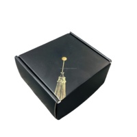 Emballage flexible KEXIN avec gaufrage et laminage mat, boîte d'expédition en carton ondulé noir pour câbles enroulés et tressés