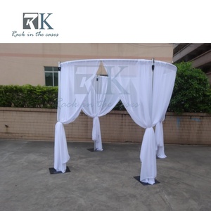 Kit de telón de fondo de tubos y cortinas resistentes personalizados para decoración de stands de ferias comerciales y bodas - Product Image 4