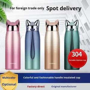 Lightning <strong>Fox</strong> 350ml Insulation <strong>Cup</strong> 304 Double Layer Stainless Steel Vacuum Outdoor Handheld Cartoon Advertising Gift Water <strong>Cup</strong> - Product Image 2