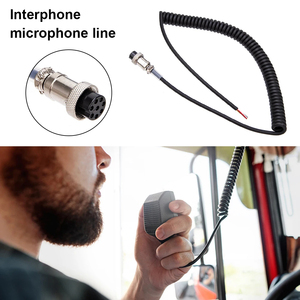 Mic haut-parleur portable 8 broches câble d'extension <span class=keywords><strong>Alinco</strong></span> EMS-57 EMS-53 DX-SR8T DR-620 Radio réparation bricolage accessoires - Product Image 2