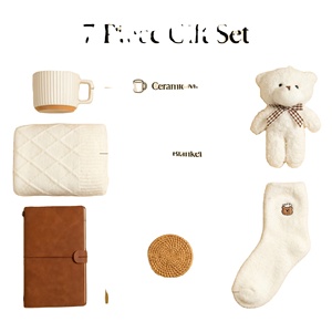 Set de Regalo Premium para Relajación con Taza de Cerámica, Manta de Felpa y Oso de Peluche, Regalo de Cumpleaños y Navidad para Ella - Product Image 3