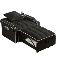Verstellbarer Schlafsessel mit Ausziehfunktion, 1-Sitzer-Sofa, Multifunktionales Klappbares Schlafsofa für Einzelpersonen