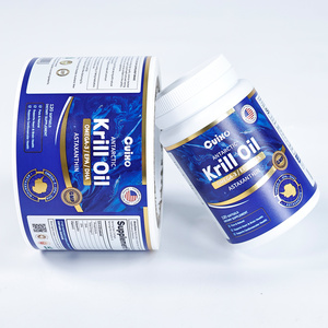 Étiquettes autocollantes en papier couleur argent métallisé pour emballages étanches, idéales pour les étiquettes de bouteilles à large ouverture de compléments alimentaires - Product Image 3