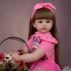 制造商硅胶栩栩如生的重生娃娃婴儿女孩出售likelife婴儿重生娃娃