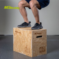 MDBuddy Équipement de gymnastique Bois Plyo Box Agility Training Bois de haute qualité en stock