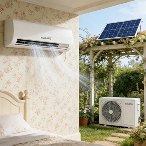 เครื่องปรับอากาศติดผนังแบบแยกส่วนพลังงานแสงอาทิตย์ 12000btu เครื่องใช้ไฟฟ้าภายในบ้านแบบพกพา ประหยัดพลังงาน เป็นมิตรกับสิ่งแวดล้อม ประหยัดพลังงาน - Product Image 1