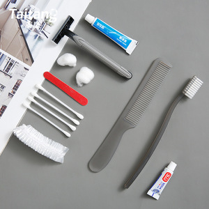 Kit <span class=keywords><strong>de</strong></span> toilette pour salle <span class=keywords><strong>de</strong></span> bain d'hôtel Brosse à dents 3G Pâte à dents au <span class=keywords><strong>bicarbonate</strong></span> <span class=keywords><strong>de</strong></span> <span class=keywords><strong>soude</strong></span> 6G Crème à raser Ensemble d'agrément pour hôtel - Product Image 1